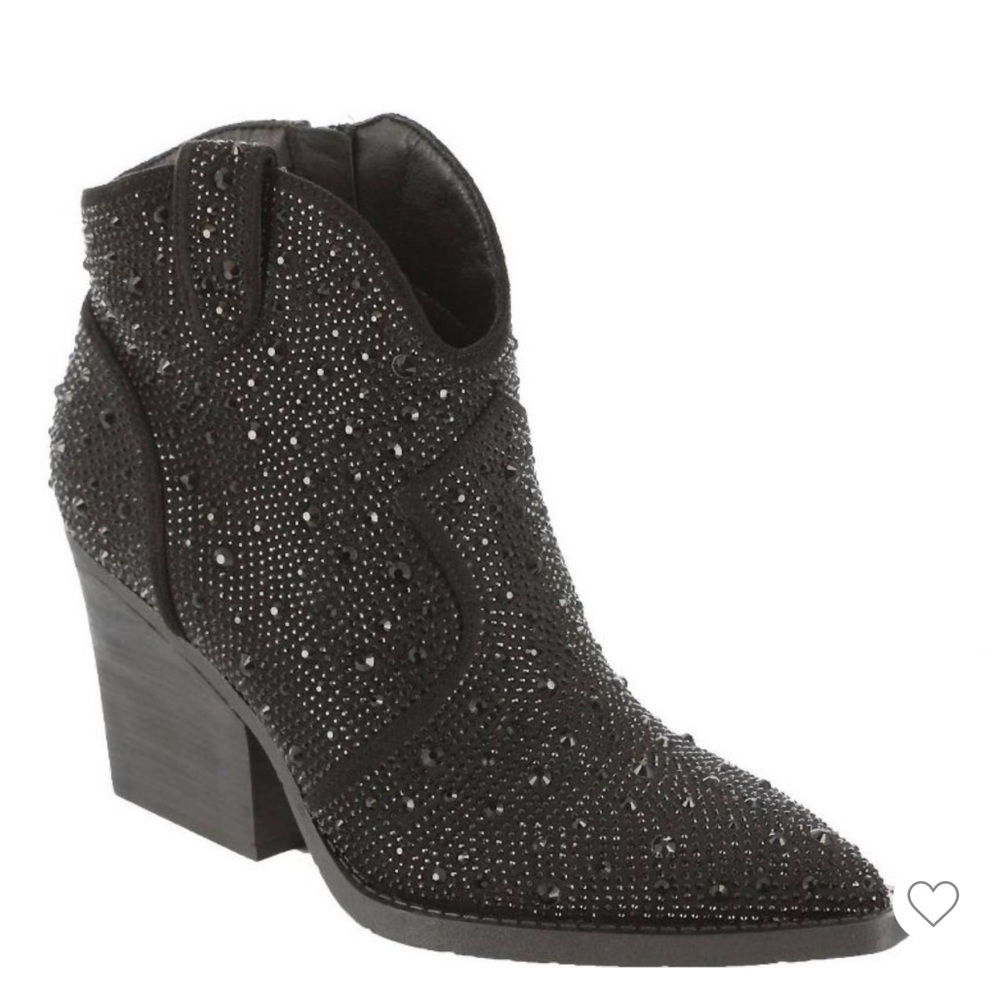 Jessica Simpson Black Studded Ankle Booties